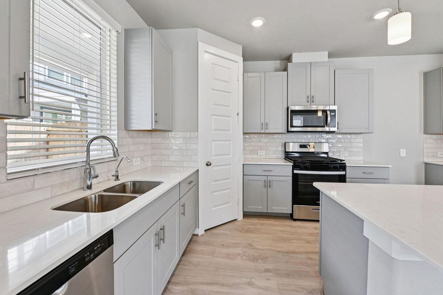Photo is not of the actual home, but is an inspirational photo of builder’s model home and may depict options, furnishings, and/or decorator features that are not included