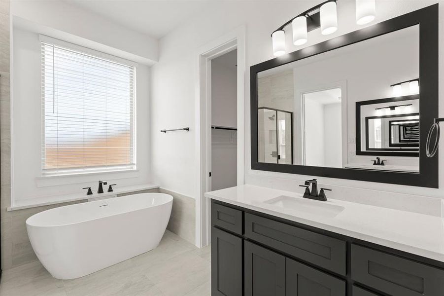 Furnished interior view inside a new home in Cambridge Estates - Harwood, Prosper (Image 14).