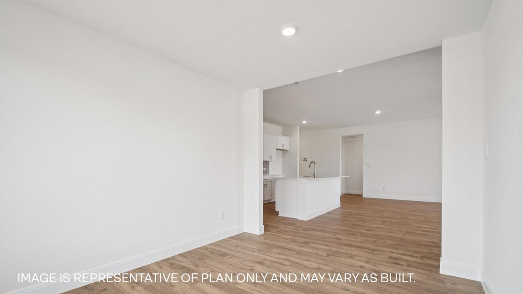 Representative unfurnished interior of a home built from the The Westley by D.R. Horton in Railhead, Cedar Creek (Image 13).