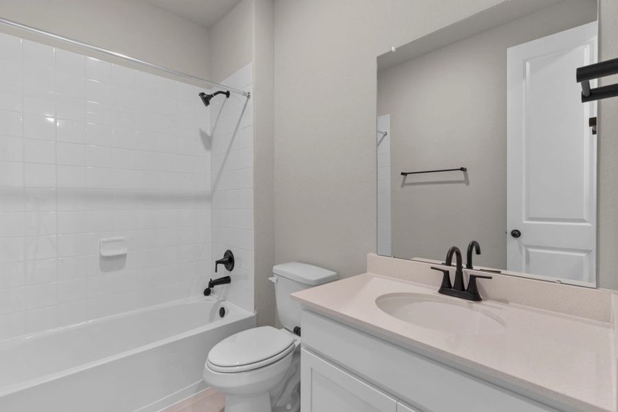 Third bathroom. Sample product photo. Actual exterior and interior selections may vary by homesite. Photo may be virtually staged.