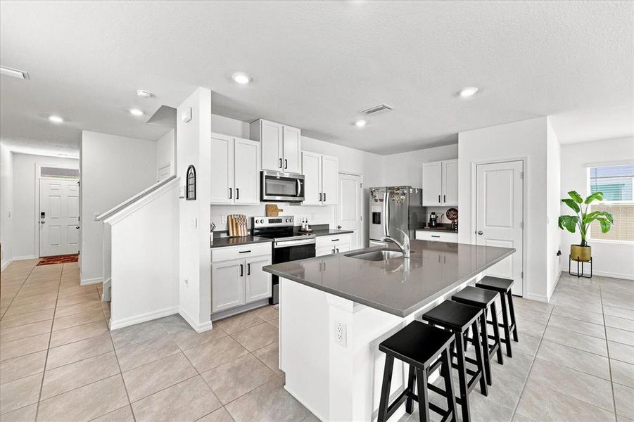 Furnished interior view inside a new home in Deerbrook, Land O' Lakes (Image 16). Furnished interior view inside a new home in Deerbrook, Land O' Lakes (Image 16).