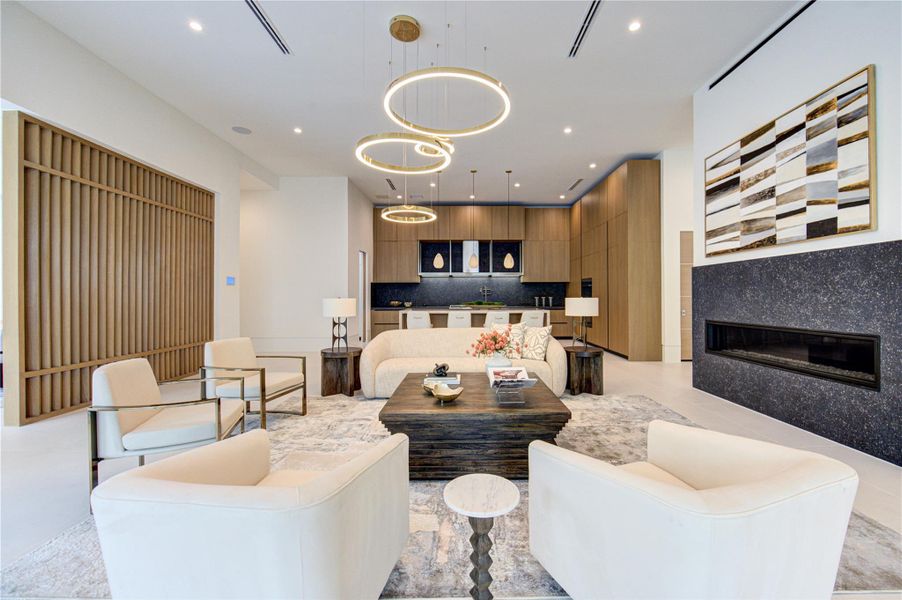 Furnished interior view inside a new home in , Houston (Image 17).