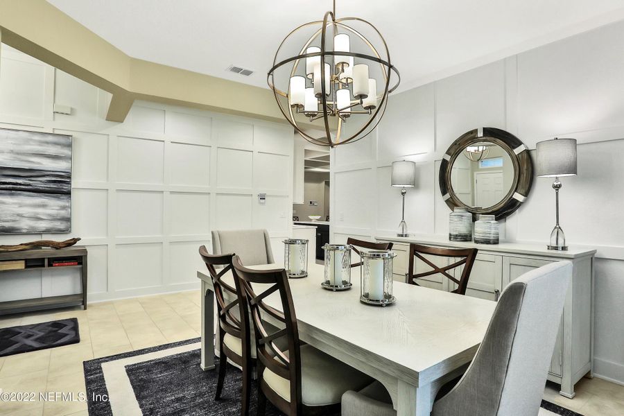 Furnished interior view inside a new home in Silver Landing at SilverLeaf, St. Augustine (Image 8).