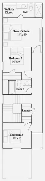 2D floor plan layout of this home in Indian Springs, Crosby, TX (Image 3). 2D floor plan layout of this home in Indian Springs, Crosby, TX (Image 3).