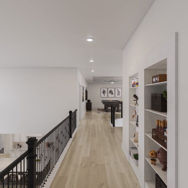Representative furnished interior of a home built from the Salerno by Tri Pointe Homes in The Estates at James Lane, Fulshear (Image 16).