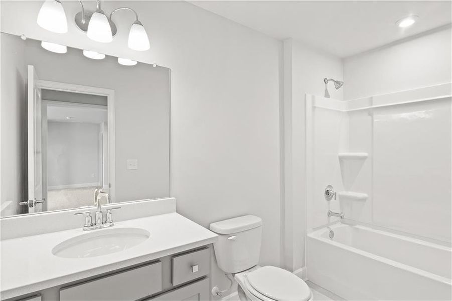 Furnished interior view inside a new home in Haverhill Estates, Dacula (Image 8).