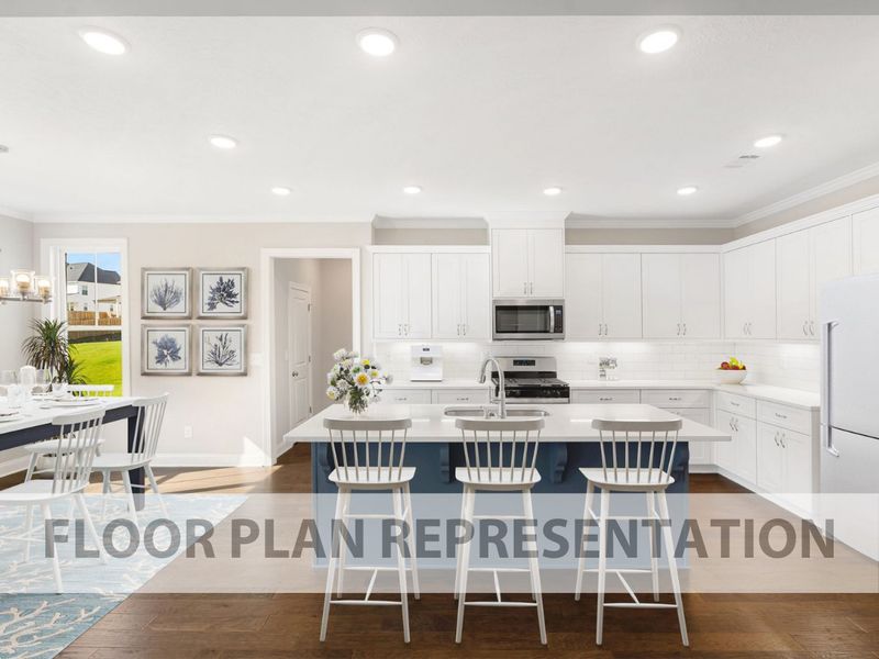 Furnished Kitchen and Cafe Floorplan Representation Photo | The Ashworth VI Furnished Kitchen and Cafe Floorplan Representation Photo | The Ashworth VI