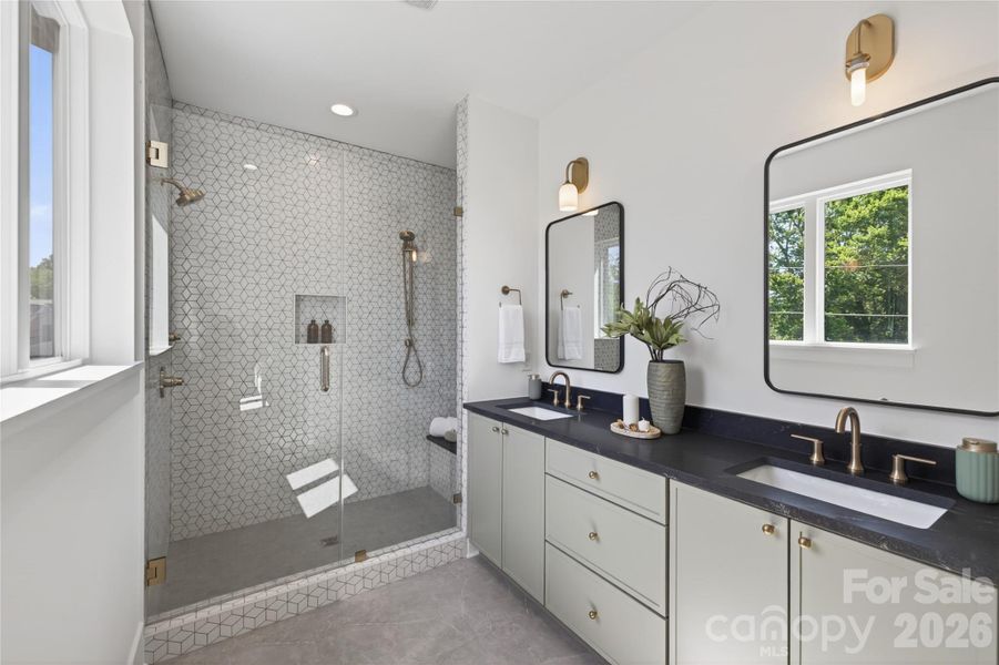 Furnished interior view inside a new home in , Charlotte (Image 15).