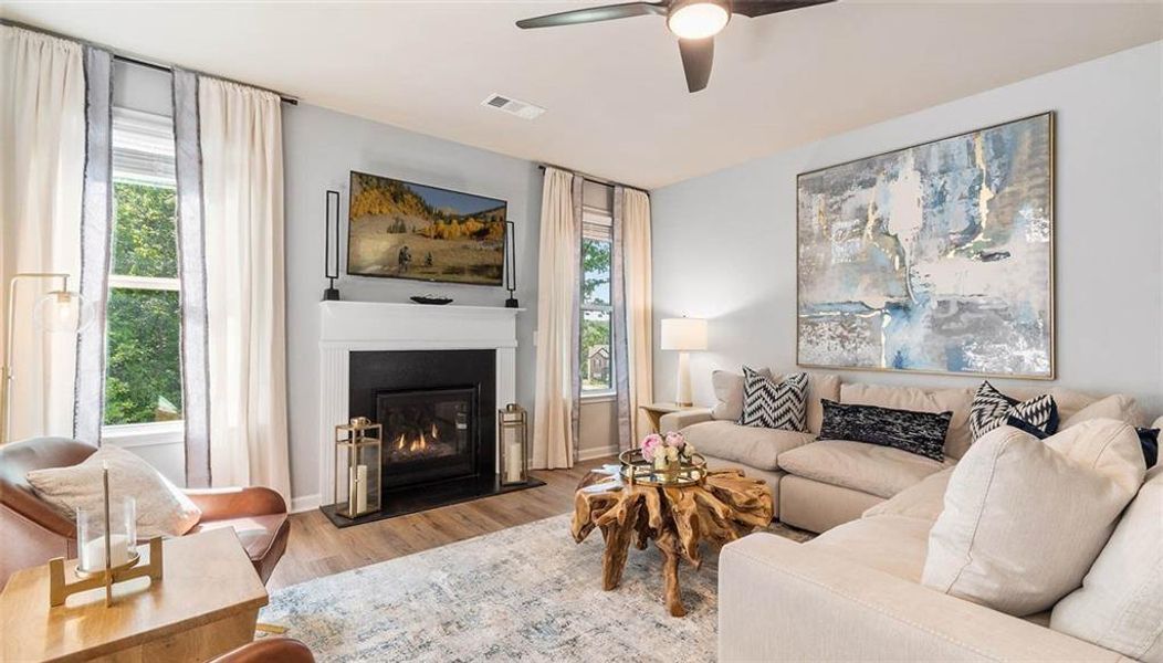 Furnished interior view inside a new home in Camp Creek Village, Atlanta (Image 6).