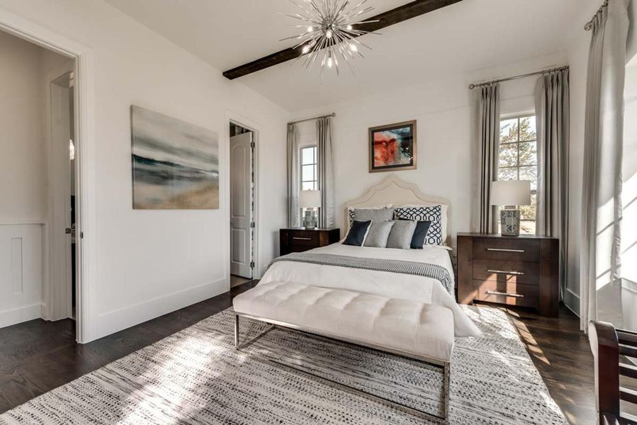 Furnished interior in a model home at Park Place in Prosper (Image 9).