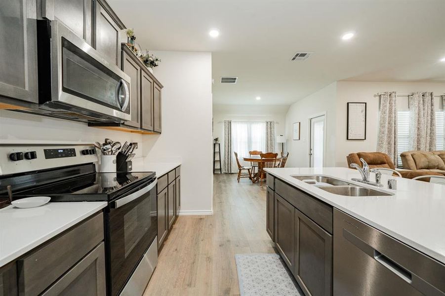 Furnished interior view inside a new home in , Kaufman (Image 7). Furnished interior view inside a new home in , Kaufman (Image 7).