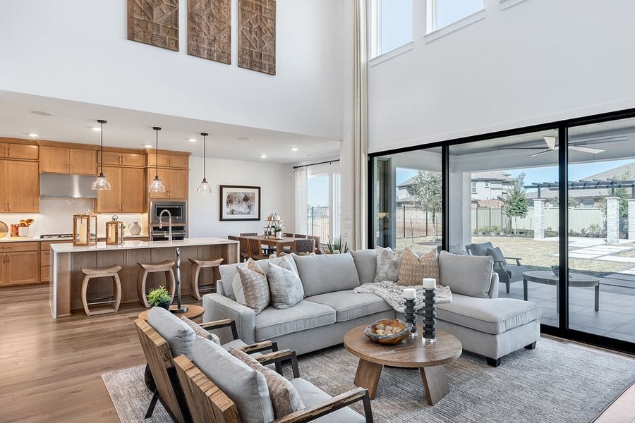 Furnished interior view inside a new home in Parkside on the River, Georgetown (Image 5).