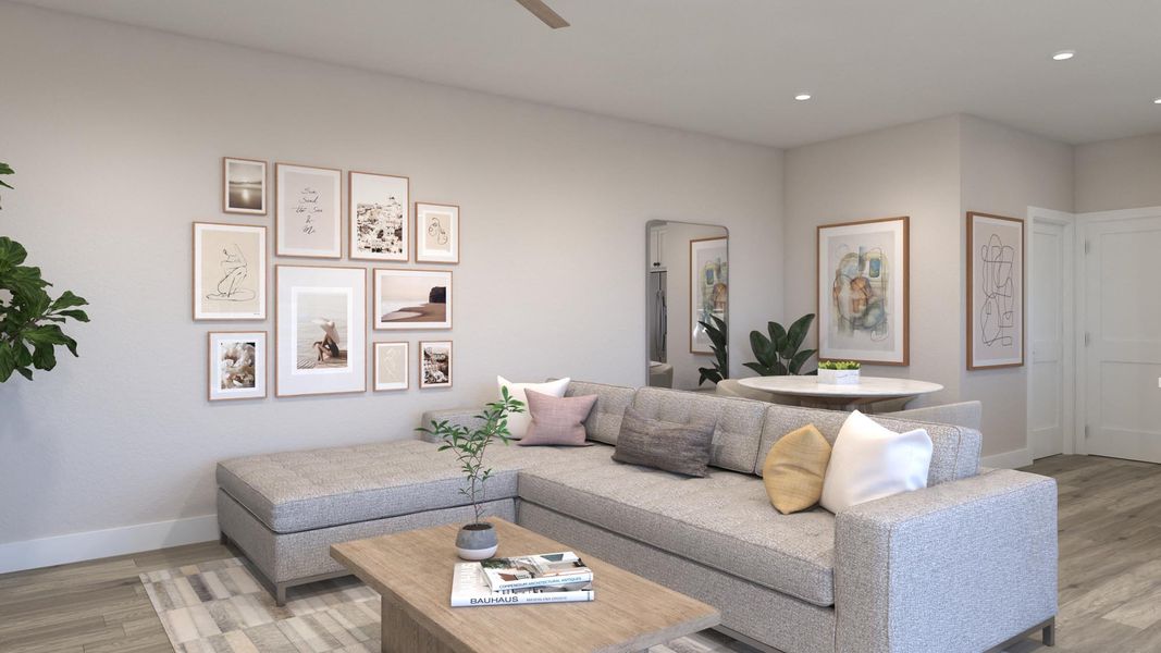 Representative furnished interior of a home built from the Millennial by Risewell Homes in Solvida at Estrella, Goodyear (Image 6).