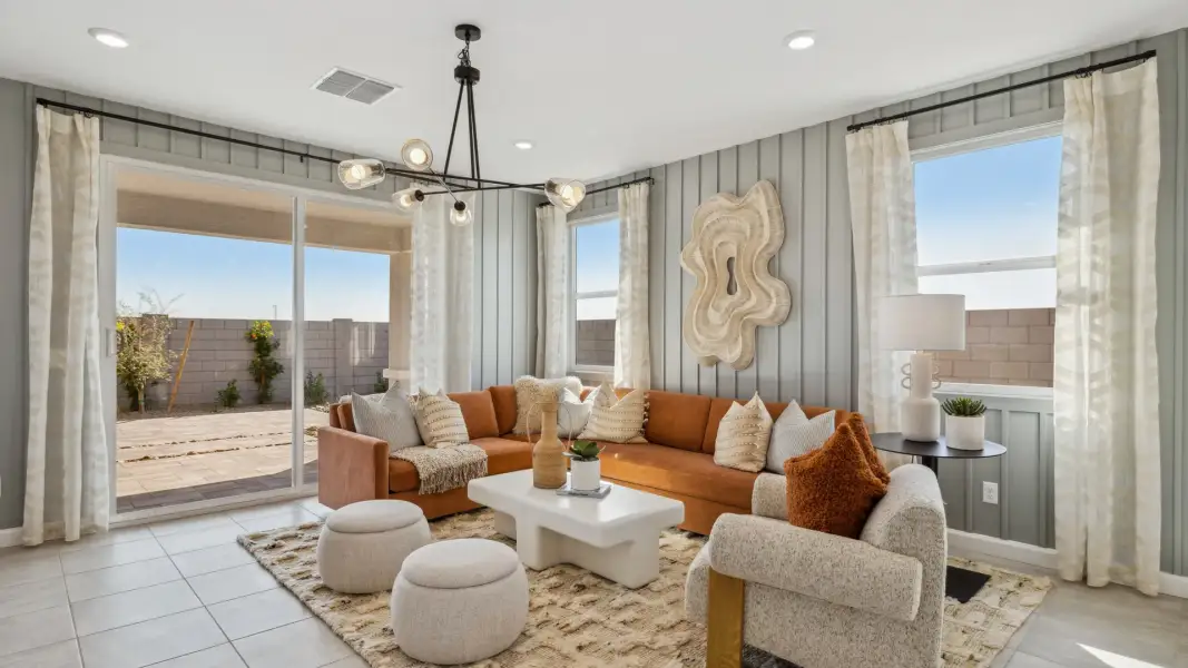 Furnished interior view inside a new home in Westpark, Buckeye (Image 14).