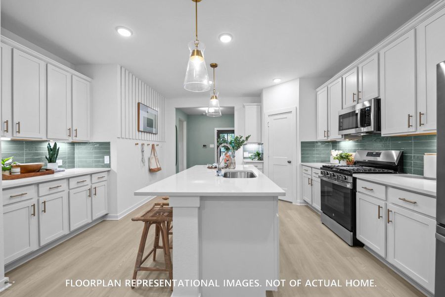 Furnished interior view inside a new home in Sorella, Tomball (Image 4).
