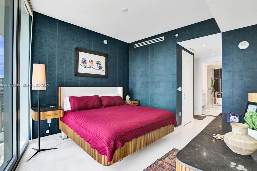 Furnished interior view inside a new home in , Miami (Image 12).
