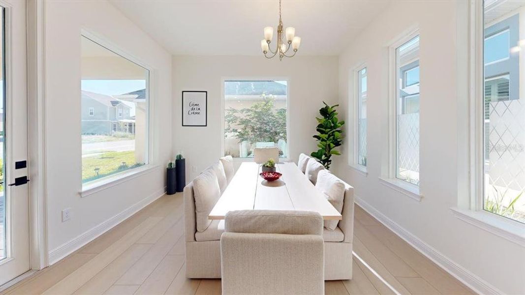 Furnished interior view inside a new home in , Orlando (Image 19).