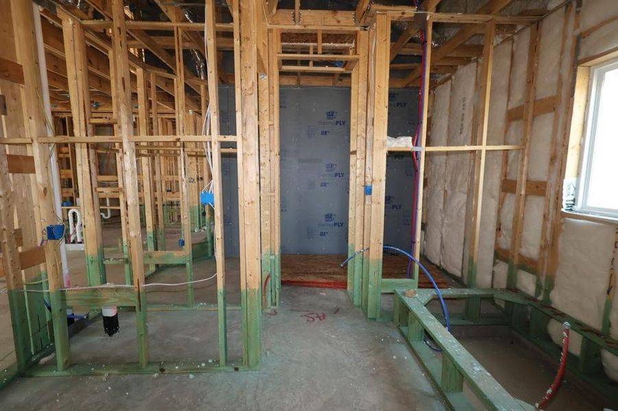 In-progress construction of a new home in Grange 45' Homesites, Katy, TX (Image 31). In-progress construction of a new home in Grange 45' Homesites, Katy, TX (Image 31).