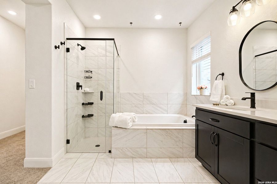 Furnished interior view inside a new home in Davis Ranch 50', San Antonio (Image 30).