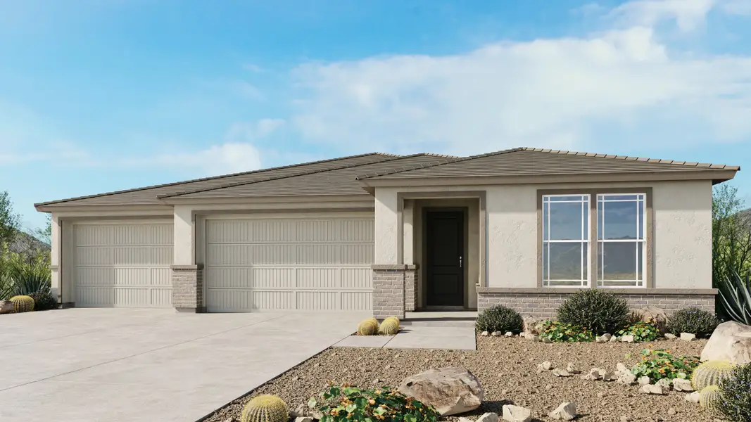 Representative exterior photo of a completed home built from the Beacon by Taylor Morrison in Salero Journey, Laveen, AZ (Image 3).