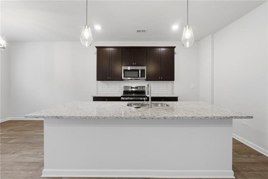 Furnished interior view inside a new home in Concord Oaks, Powder Springs (Image 4). Furnished interior view inside a new home in Concord Oaks, Powder Springs (Image 4).