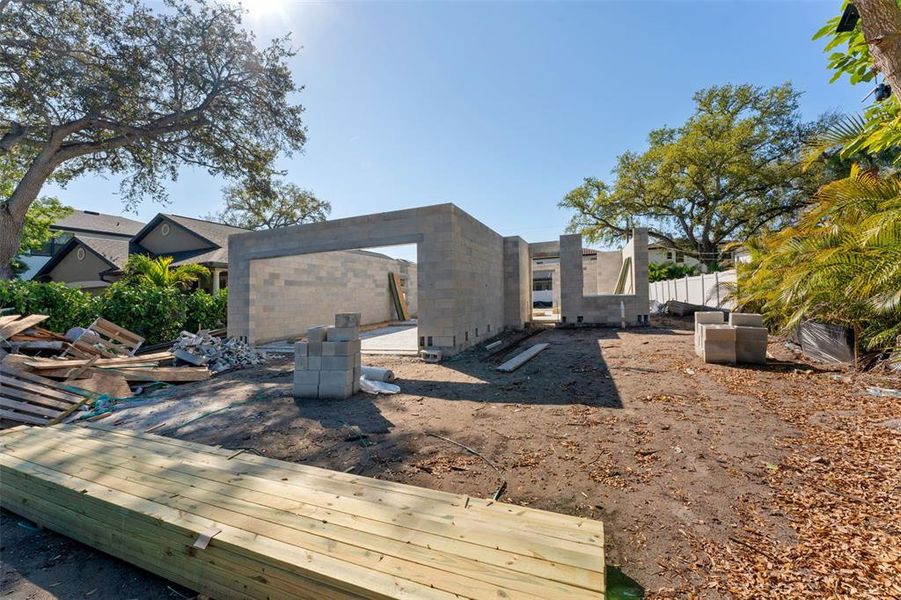 In-progress construction of a new home in , Tampa, FL (Image 7).