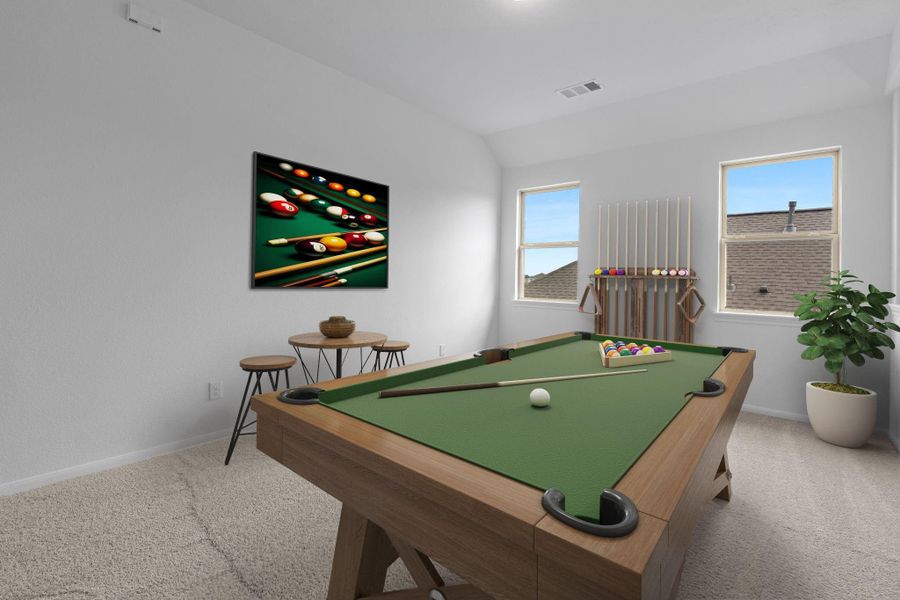 As you make your way upstairs this exceptional game room is a standout feature in this remarkable property, offering a space that combines luxury and fun for all ages. As you make your way upstairs this exceptional game room is a standout feature in this remarkable property, offering a space that combines luxury and fun for all ages.