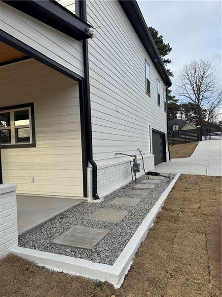 Exterior details and patio area of a home in , Lithonia (Image 24).