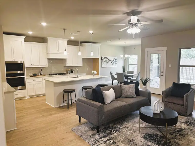 Furnished interior in a model home at Ladera Little Elm in Little Elm (Image 7).