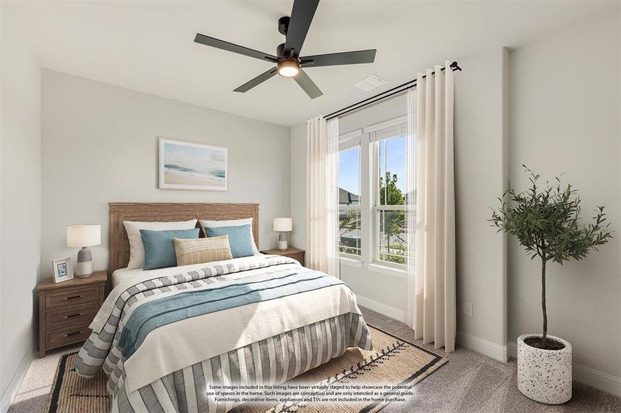 Furnished interior view inside a new home in Sunrise at Garden Valley 60-79, Waxahachie (Image 11). Furnished interior view inside a new home in Sunrise at Garden Valley 60-79, Waxahachie (Image 11).