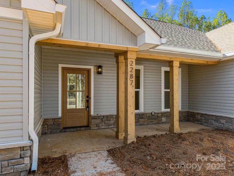 Exterior details and patio area of a home in , Lincolnton (Image 22).