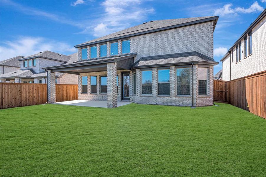 Exterior details and patio area of a home in Aster Park, McKinney (Image 20).