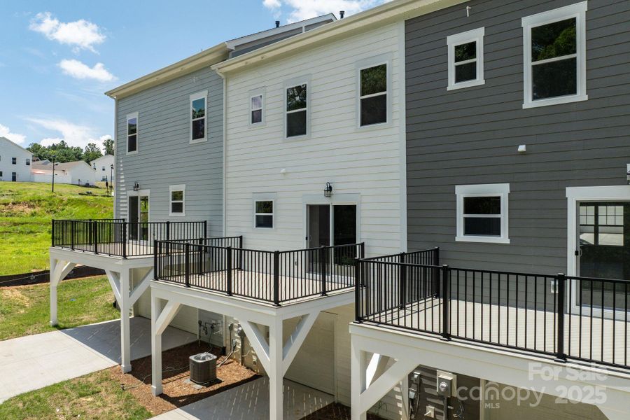 Exterior details and patio area of a home in , Asheville (Image 17).