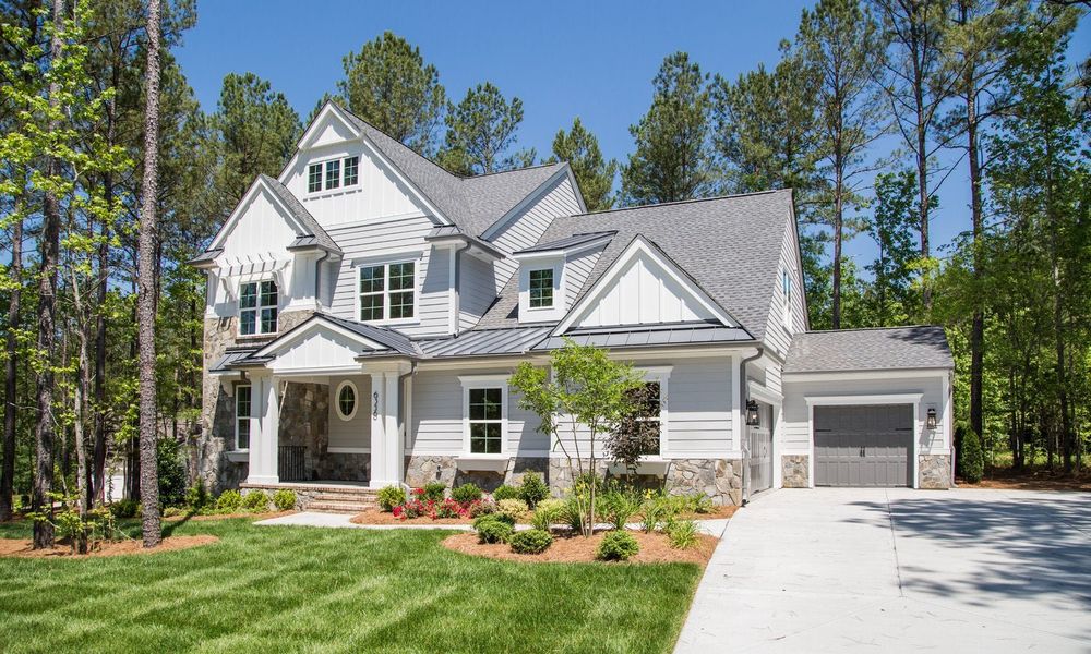 Representative exterior photo of a completed home built from the Marin by Classica Homes in McLean - Hunts Point, Belmont, NC (Image 25).