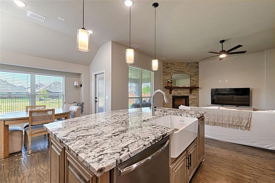 Furnished interior view inside a new home in Parks at Panchasarp Farms, Burleson (Image 9).