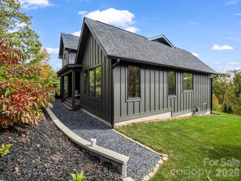 Exterior details and patio area of a home in , Hendersonville (Image 4).