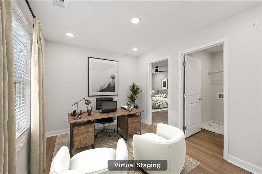 Furnished interior view inside a new home in , Marietta (Image 8).