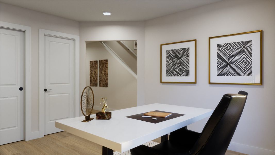 Representative furnished interior of a home built from the B End Unit by Trumark Homes in Hillcrest Creek, Arvada (Image 9).
