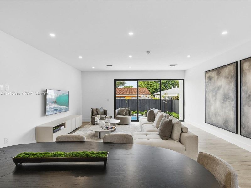 Furnished interior view inside a new home in , Miami (Image 15).