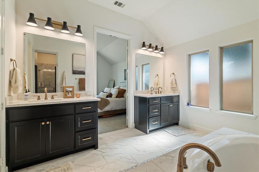 Furnished interior view inside a new home in Cambridge Crossing 50', Celina (Image 3). Furnished interior view inside a new home in Cambridge Crossing 50', Celina (Image 3).