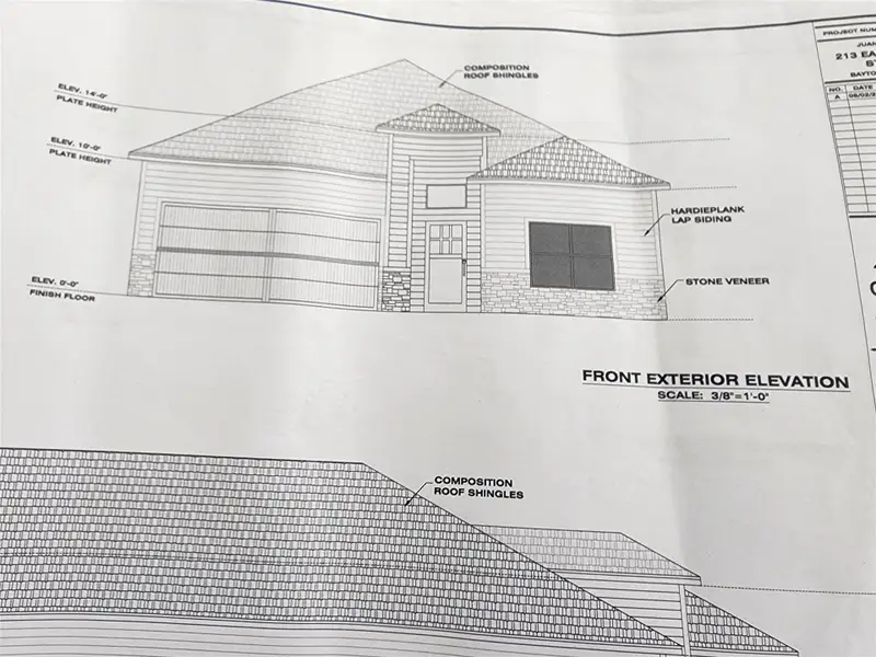 Exterior rendering of this home design in , Baytown, TX (Image 3).