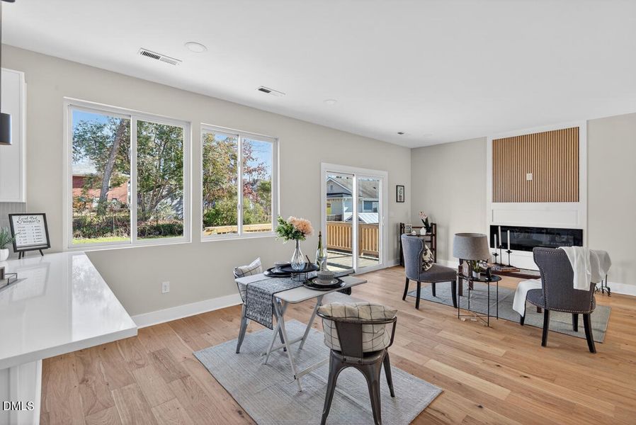 The Dining Room & Living Room The Dining Room & Living Room