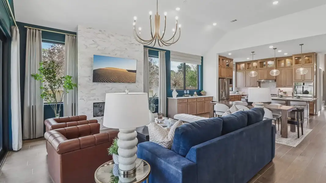 Representative furnished interior of a home built from the Lauren by Chesmar Homes in Crescent Bluff, Georgetown (Image 9). Representative furnished interior of a home built from the Lauren by Chesmar Homes in Crescent Bluff, Georgetown (Image 9).