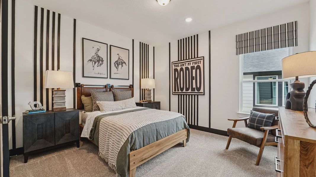Representative furnished interior of a home built from the Laramie by Chesmar Homes in Wildrye 45', Waller (Image 35). Representative furnished interior of a home built from the Laramie by Chesmar Homes in Wildrye 45', Waller (Image 35).