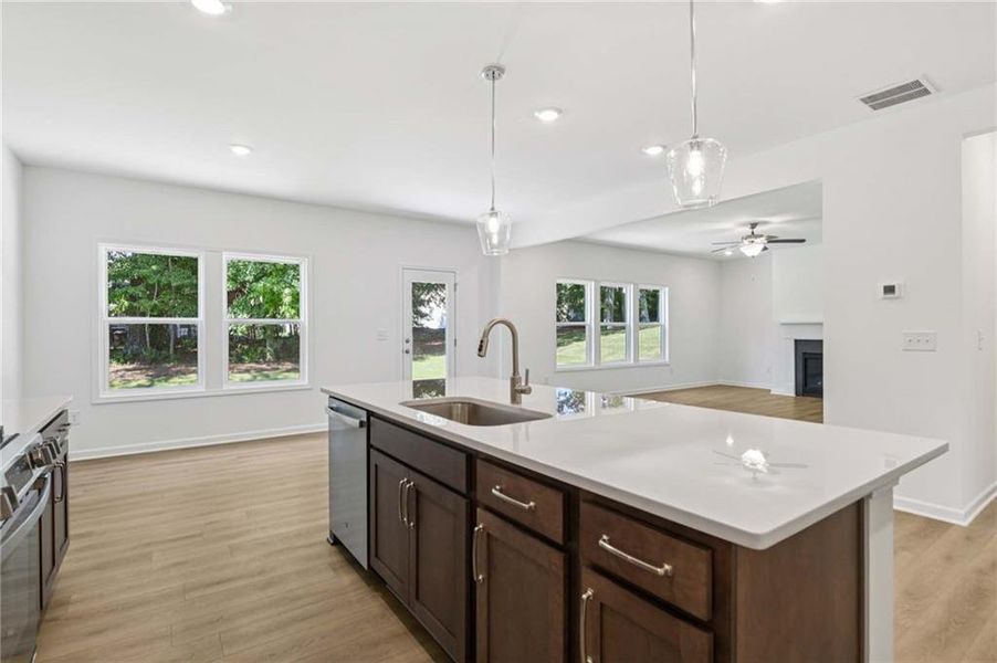 Furnished interior view inside a new home in The Estates at Casteel, Bethlehem (Image 10).