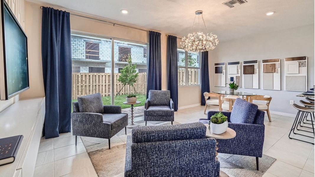 Representative furnished interior of a home built from the Denali by D.R. Horton in Parker Pointe, Homestead (Image 5). Representative furnished interior of a home built from the Denali by D.R. Horton in Parker Pointe, Homestead (Image 5).