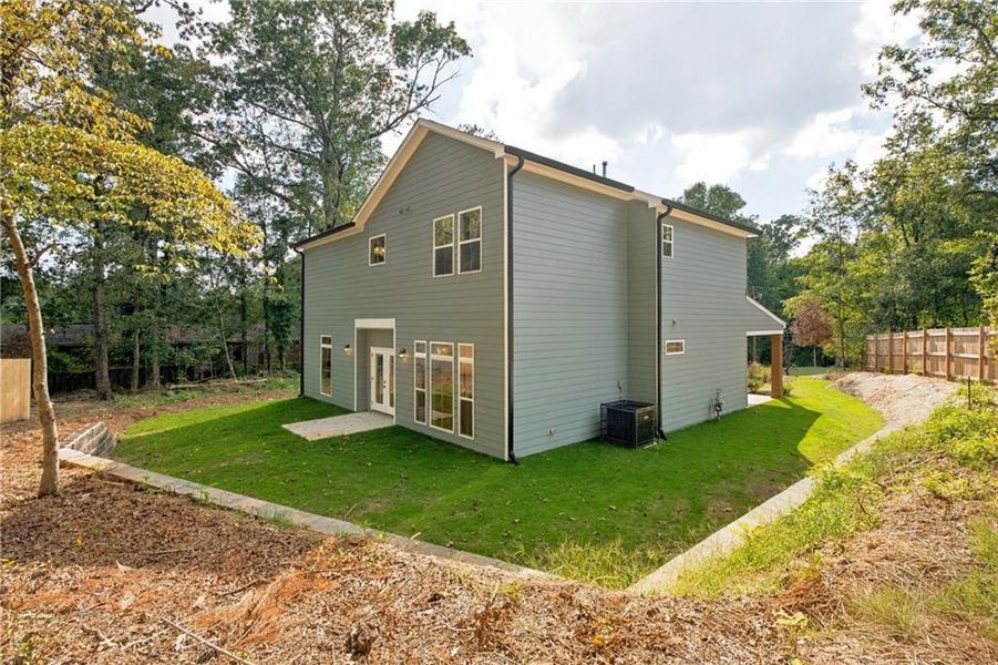 Exterior details and patio area of a home in , Atlanta (Image 3).