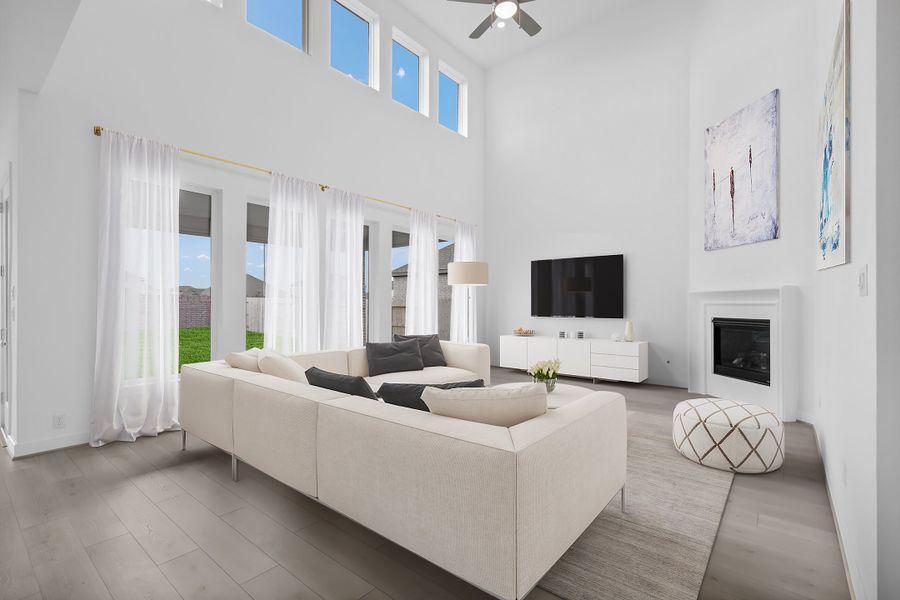 Furnished interior view inside a new home in Avalon at Friendswood 70s, Friendswood (Image 6).