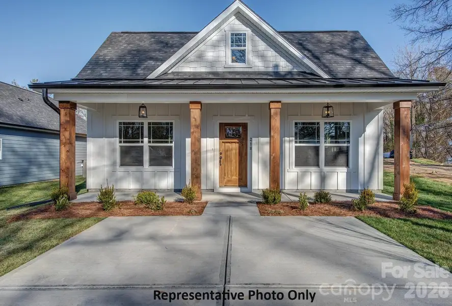 Front exterior of a new home in , Lincolnton, NC, highlighting curb appeal (Image 1). Front exterior of a new home in , Lincolnton, NC, highlighting curb appeal (Image 1).