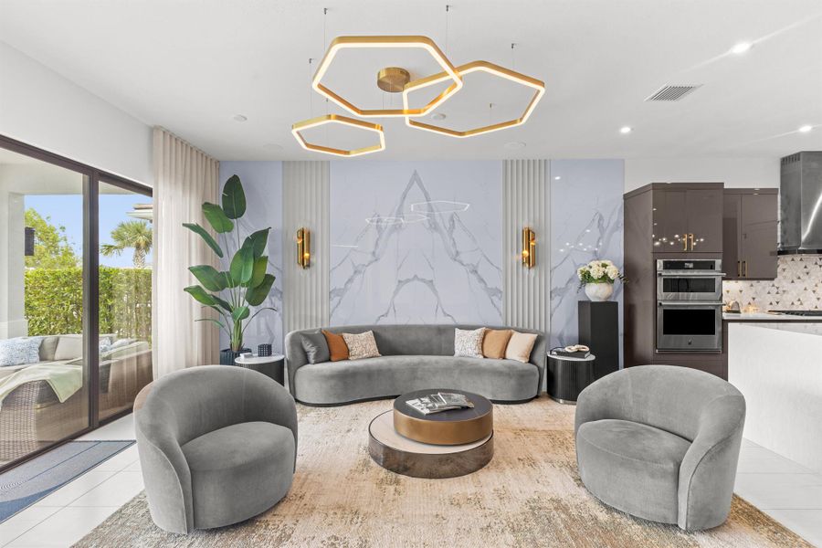 Furnished interior view inside a new home in Solana Bay at Avenir, Palm Beach Gardens (Image 5). Furnished interior view inside a new home in Solana Bay at Avenir, Palm Beach Gardens (Image 5).